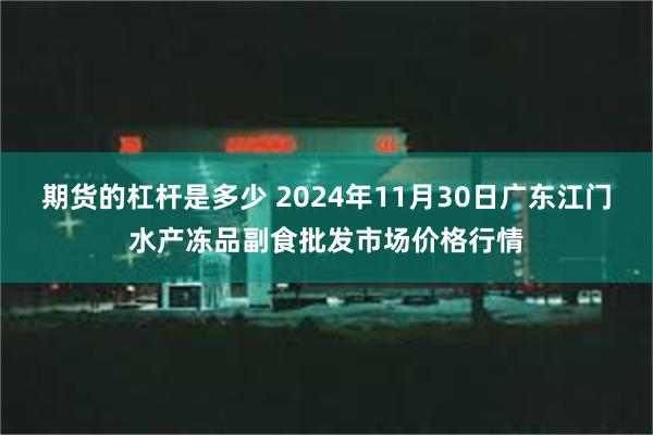 期货的杠杆是多少 2024年11月30日广东江门水产冻品副食批发市场价格行情